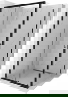 Mexen Apia sprchový kout posuvný 100 x 100 cm, transparentní, černý - 840-100-100-70-00