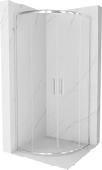 Mexen Rio sprchová kabina půlkruhová 70 x 70 cm, transparentní, chrom - 863-070-070-01-00