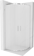 Mexen Rio půlkruhový sprchový kout 70 x 70 cm, mražený, chrom - 863-070-070-01-30