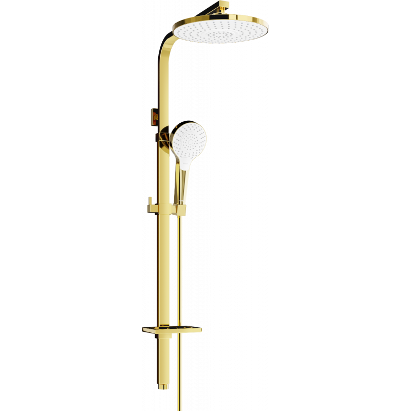 Mexen Q05 sprchový sloup, zlatý/bílý - 798050595-50