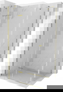 Mexen Roma sprchový kout s otevíracími dveřmi, 110 x 90 cm, transparentní, zlatý - 854-110-090-50-00