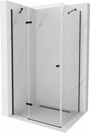 Mexen Roma sprchový kout otevírací 70 x 90 cm, transparentní, černý - 854-070-090-70-00