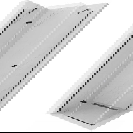 Mexen Roma sprchová kabina 100 x 120 cm, transparentní, černá - 854-100-120-70-00