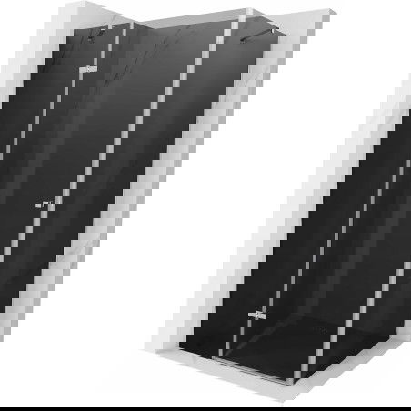 Mexen Roma sprchový kout, otevírací, 100 x 120 cm, grafit, chrom - 854-100-120-01-40