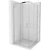 Mexen Rio čtvercový sprchový kout 90 x 90 cm, transparentní, chrom - 860-090-090-01-00