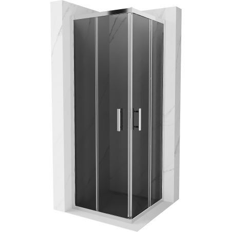 Mexen Rio čtvercová sprchová kabina 70 x 70 cm, grafit, chrom - 860-070-070-01-40