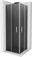 Mexen Rio čtvercová sprchová kabina 70 x 70 cm, grafit, chrom - 860-070-070-01-40