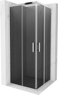 Mexen Rio čtvercový sprchový kout 80 x 80 cm, grafit, chrom - 860-080-080-01-40