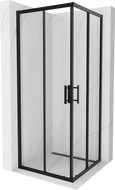 Mexen Rio čtvercová sprchová kabina 80 x 80 cm, transparentní, černá - 860-080-080-70-00