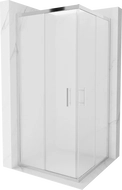 Mexen Rio čtvercová sprchová kabina 90 x 90 cm, matná, chrom - 860-090-090-01-30