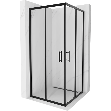 Mexen Rio čtvercový sprchový kout 90 x 90 cm, transparentní, černý - 860-090-090-70-00
