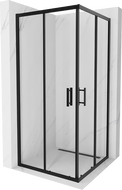 Mexen Rio čtvercová sprchová kabina 90 x 90 cm, transparentní, černá - 860-090-090-70-00
