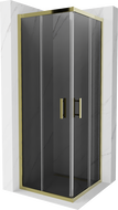 Mexen Rio čtvercová sprchová kabina 70 x 70 cm, grafitová, zlatá - 860-070-070-50-40