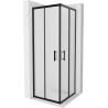 Mexen Rio čtvercový sprchový kout 70 x 70 cm, matný, černý - 860-070-070-70-30