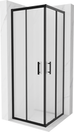 Mexen Rio čtvercový sprchový kout 70 x 70 cm, matný, černý - 860-070-070-70-30
