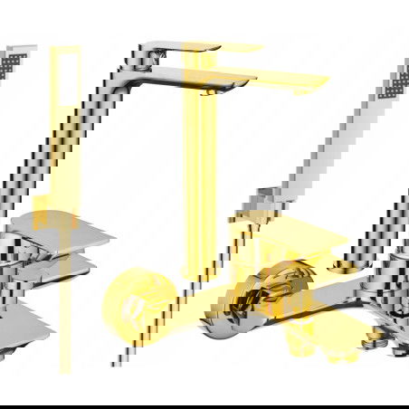 Mexen Alfa R02 koupelnová sada, zlatá - 745713R02-50