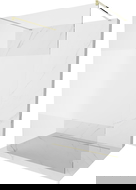 Mexen Kioto volně stojící sprchová stěna 140 x 200 cm, průhledná/ledová 8 mm, zlatá - 800-140-002-50-35