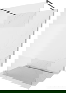 Mexen Kioto volně stojící sprchová stěna 140 x 200 cm, průhledná/mat 8 mm, černá - 800-140-002-70-35