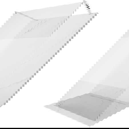 Mexen Kioto volně stojící sprchová stěna 140 x 200 cm, transparentní/mlha 8 mm, chrom - 800-140-002-01-35