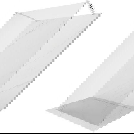 Mexen Kioto volně stojící sprchová stěna 130 x 200 cm, transparentní 8 mm, chrom - 800-130-002-01-00