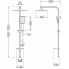 Mexen Q54 sprchový sloup, bílá/chrom - 798545495-21