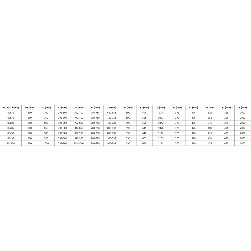 Mexen Lunar-F Duo sprchová kabina skládací 80 x 80 cm, transparentní, bílá - 836-080L-080P-20-00