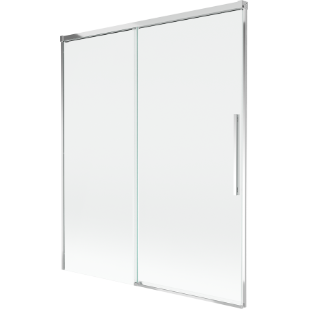 Mexen Rox vana s vanovou zástěnou s 2 křídly, roztažitelná 140 x 150 cm, transparentní, chromovaná - 8C9-140-001-01-00