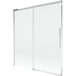 Mexen Rox dvoukřídlá posuvná vanová zástěna 150 x 150 cm, transparentní, chrom - 8C9-150-001-01-00