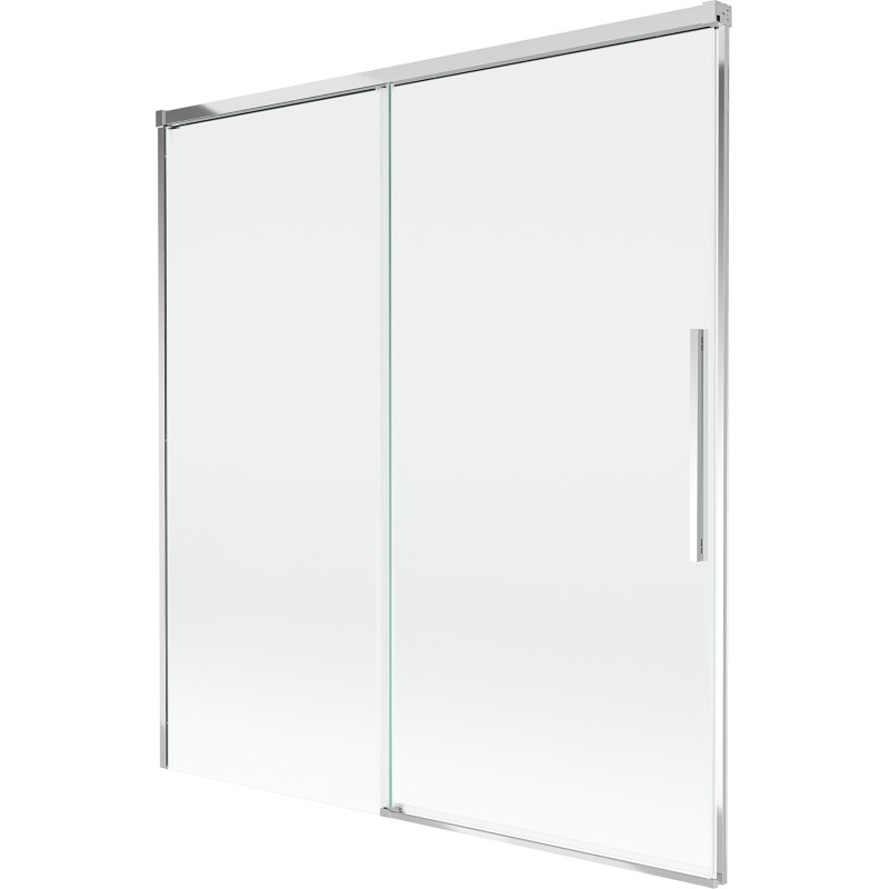 Mexen Rox dvoukřídlá posuvná vanová zástěna 150 x 150 cm, transparentní, chrom - 8C9-150-001-01-00