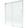 Mexen Rox vanová zástěna 2-křídlová posuvná 150 x 150 cm, transparentní, chrom - 8C9-150-001-01-00