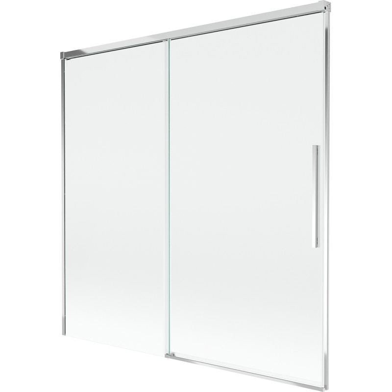 Mexen Rox posuvná dvoudílná vanová zástěna 160 x 150 cm, transparentní, chrom - 8C9-160-001-01-00