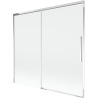 Mexen Rox vanová zástěna 2-křídlová posuvná 170 x 150 cm, transparentní, chrom - 8C9-170-001-01-00