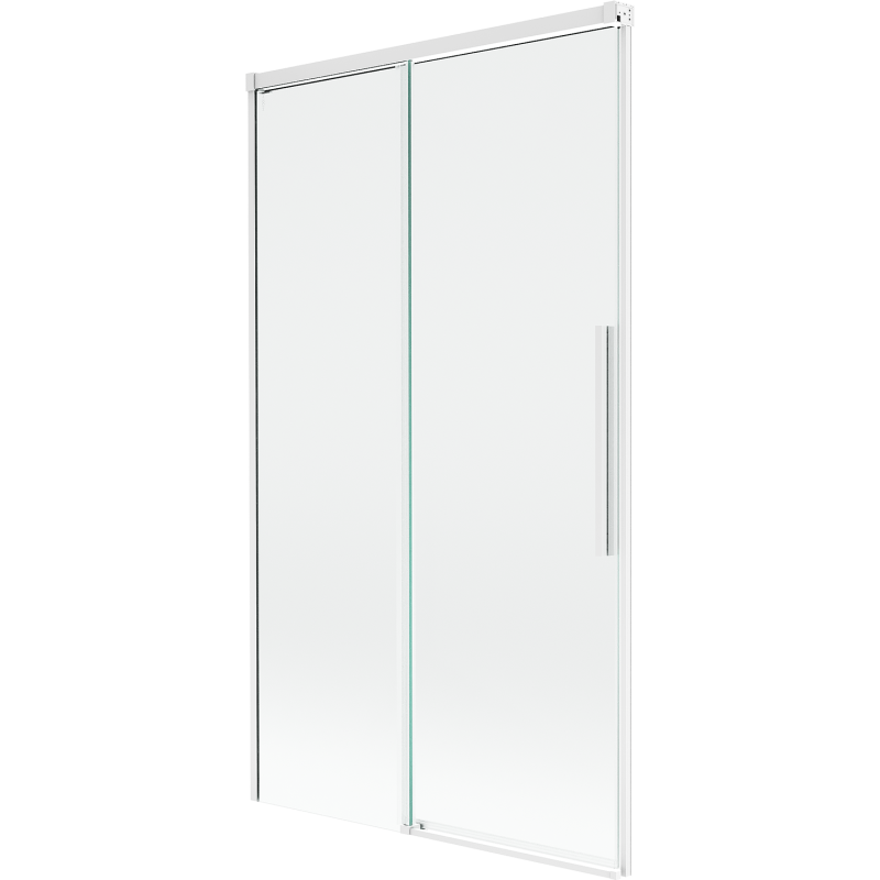 Mexen Rox vanová zástěna 2křídlová posuvná 100 x 150 cm, transparentní, bílá - 8C9-100-001-20-00