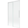 Mexen Rox vanová zástěna 2křídlová posuvná 100 x 150 cm, transparentní, bílá - 8C9-100-001-20-00