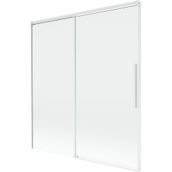 Mexen Rox dvoukřídlá vanová zástěna posuvná 150 x 150 cm, průhledná, bílá - 8C9-150-001-20-00