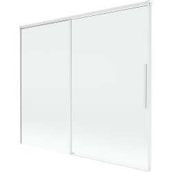 Mexen Rox dvoukřídlová sprchová zástěna 180 x 150 cm, průhledná, bílá - 8C9-180-001-20-00