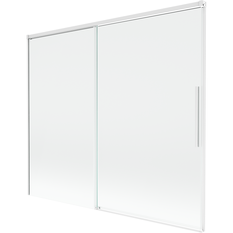 Mexen Rox dvoukřídlová sprchová zástěna 180 x 150 cm, průhledná, bílá - 8C9-180-001-20-00