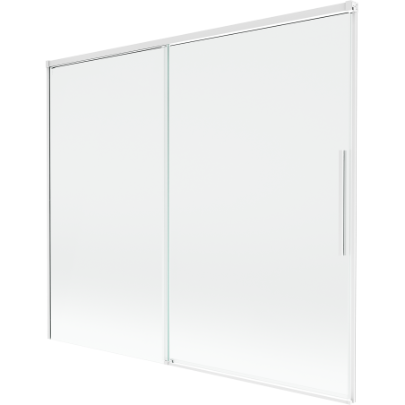 Mexen Rox dvoukřídlová sprchová zástěna 180 x 150 cm, průhledná, bílá - 8C9-180-001-20-00