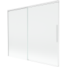 Mexen Rox dvoukřídlá vanová zástěna posuvná 180 x 150 cm, transparentní, bílá - 8C9-180-001-20-00