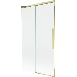 Mexen Rox dvoukřídlá vanová zástěna posuvná 100 x 150 cm, transparentní, zlatá - 8C9-100-001-50-00