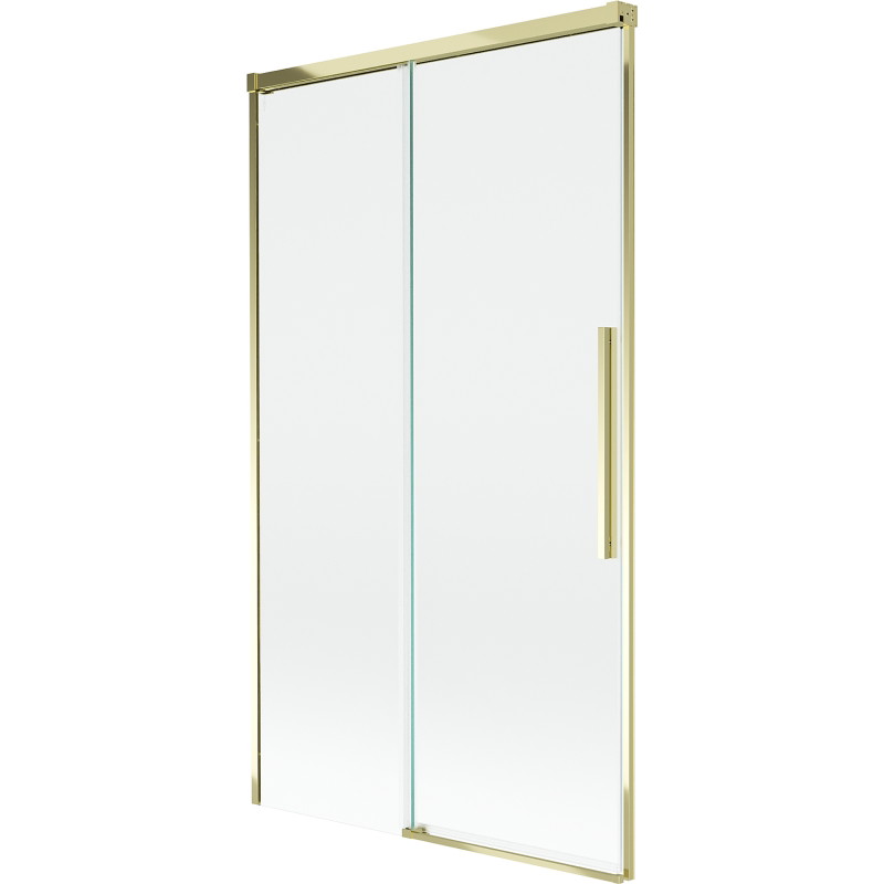 Mexen Rox dvoukřídlá vanová zástěna posuvná 100 x 150 cm, transparentní, zlatá - 8C9-100-001-50-00