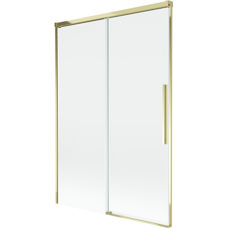 Mexen Rox dvoudílná posuvná vanová clona 120 x 150 cm, transparentní, zlatá - 8C9-120-001-50-00