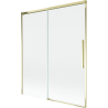 Mexen Rox vanová zástěna 2-křídlová posuvná 140 x 150 cm, transparentní, zlatá - 8C9-140-001-50-00