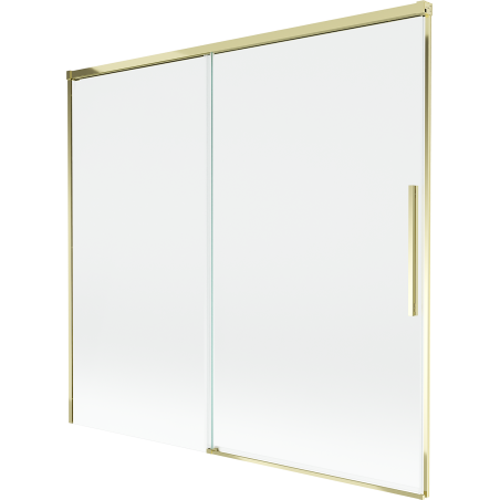 Mexen Rox sprchová zástěna do vany, 2-křídlová, posuvná, 170 x 150 cm, transparentní, zlatá - 8C9-170-001-50-00