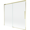 Mexen Rox sprchová zástěna do vany, 2-křídlová, posuvná, 170 x 150 cm, transparentní, zlatá - 8C9-170-001-50-00