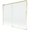 Mexen Rox vanová zástěna 2dílná posuvná 190 x 150 cm, transparentní, zlatá - 8C9-190-001-50-00