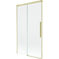 Mexen Rox sprchová zástěna dvoukřídlá posuvná 100 x 150 cm, transparentní, zlatá kartáčovaná - 8C9-100-001-55-00