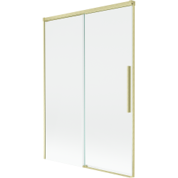 Mexen Rox dvoudílná posuvná vanová zástěna 120 x 150 cm, transparentní, zlato kartáčované - 8C9-120-001-55-00