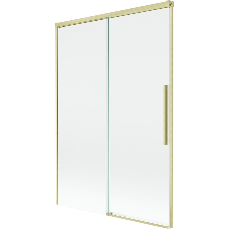 Mexen Rox dvoudílná posuvná vanová zástěna 120 x 150 cm, transparentní, zlato kartáčované - 8C9-120-001-55-00