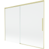 Mexen Rox sprchový panel 2-křídlý posuvný 190 x 150 cm, transparentní, zlatý kartáčovaný - 8C9-190-001-55-00